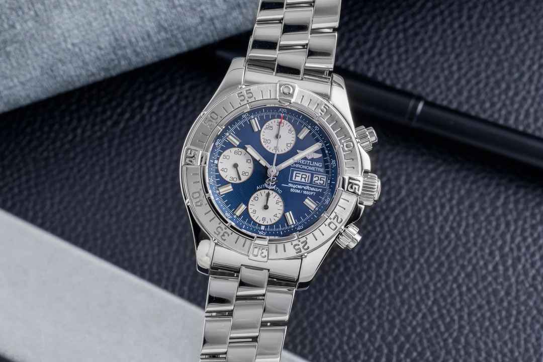  Breitling Superocean Chronograph II Edelstahl Automatik Herrenuhr Ref. A13340 