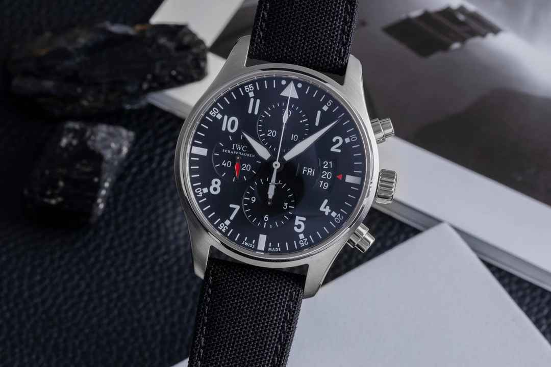  IWC Fliegeruhr Chronograph Pilot Fliegeruhr Chronograph Automatik Edelstahl Herrenuhr Ref. IW377701 