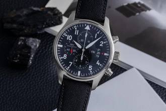 Thumbnail von IWC Fliegeruhr Chronograph Pilot Fliegeruhr Chronograph Automatik Edelstahl Herrenuhr Ref. IW377701