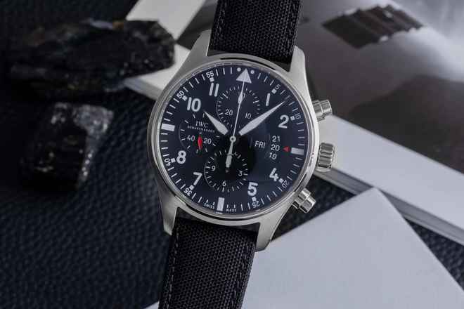  IWC Fliegeruhr Chronograph Pilot Fliegeruhr Chronograph Automatik Edelstahl Herrenuhr Ref. IW377701 