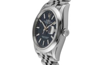 Thumbnail von Rolex Datejust 36 Blue Motif Dial Oyster Stahl Automatik Ref. 126200 B&P 2023