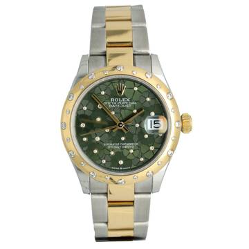  Rolex Datejust 31 Green Diamond/Flower dial Full Set Ref. 278343RBR 