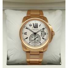 Thumbnail von Cartier Calibre de Cartier 18k. RoseGold W7100018 Silver Index Full Set
