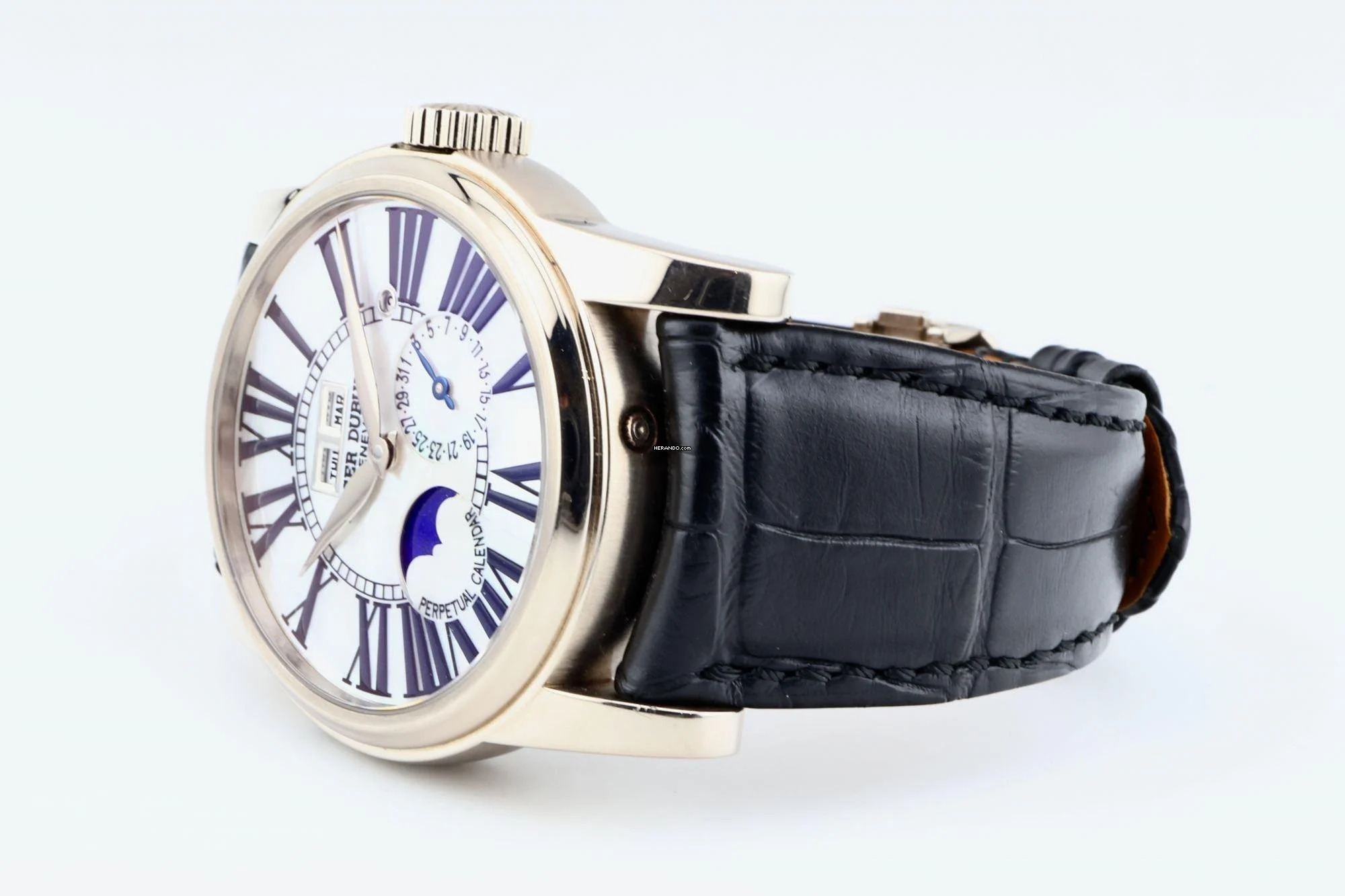 Thumbnail von Roger Dubuis Hommage Perpetual Calendar in 18k White Gold with MOP Dial - RD Service Papers - HO43 1439 0