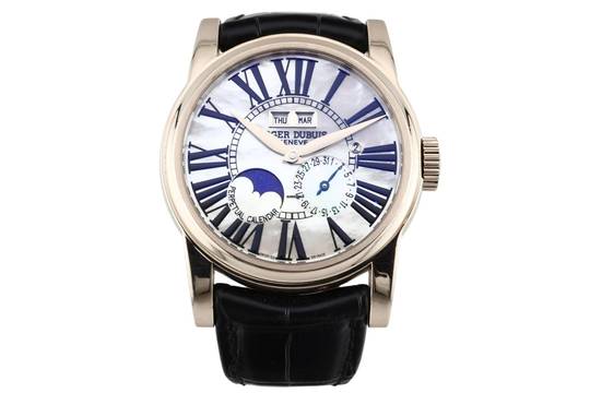 Roger Dubuis Hołd Pamięci Kalendarza Wieczystego w Białym Złocie 18k z MOP - Dokumenty Serwisowe RD - HO43 1439 0