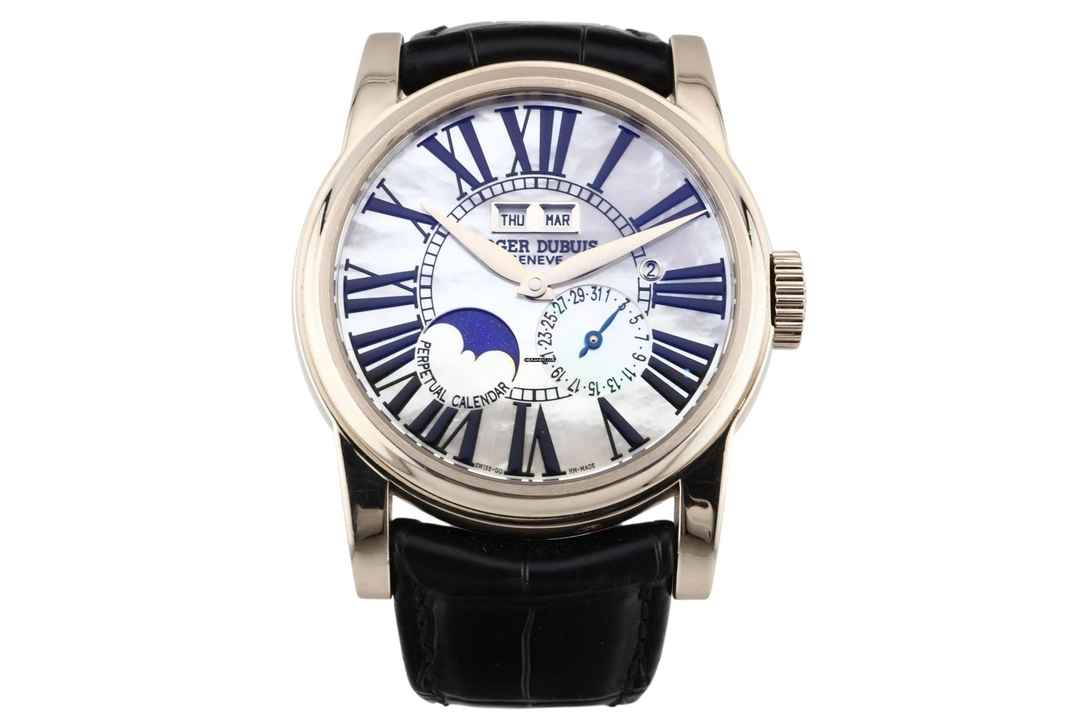Roger Dubuis Hołd Pamięci Kalendarza Wieczystego w Białym Złocie 18k z MOP - Dokumenty Serwisowe RD - HO43 1439 0