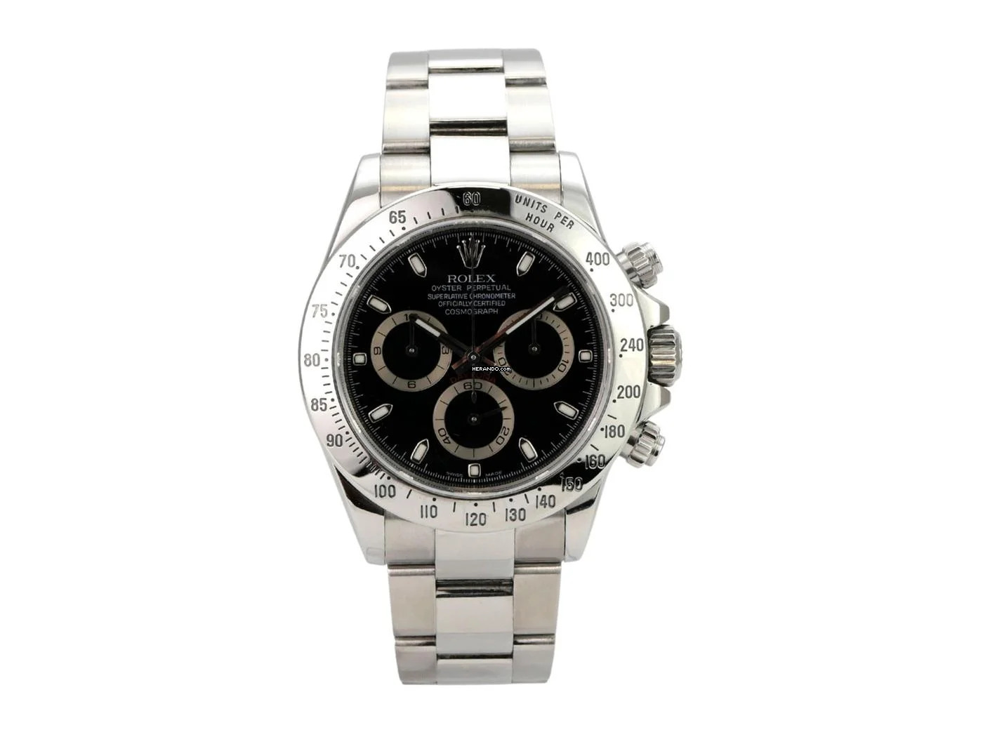  Rolex Daytona Edelstahl 116520 Schwarz 