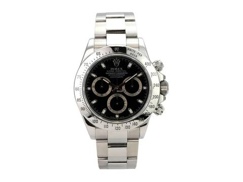  Rolex Daytona Edelstahl 116520 Schwarz 