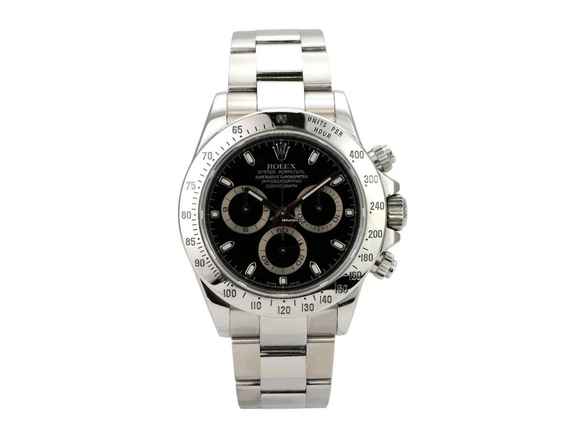  Rolex Daytona Edelstahl 116520 Schwarz 