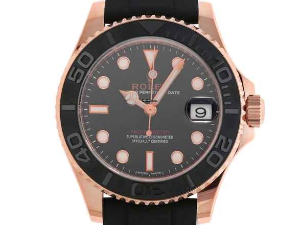  Rolex Yacht-Master 37 18kt Roségold Everose Ref.268655 2016 Full Set wie Neu Yacht-Master 18kt Roségold Everose Kautschuk Faltschließe 