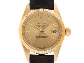 Thumbnail von Rolex Lady-Datejust Ref.6917 1978 Box&Beschreibung sehr gut Vintage Datejust Lady open 6/9 18kt Gelbgold