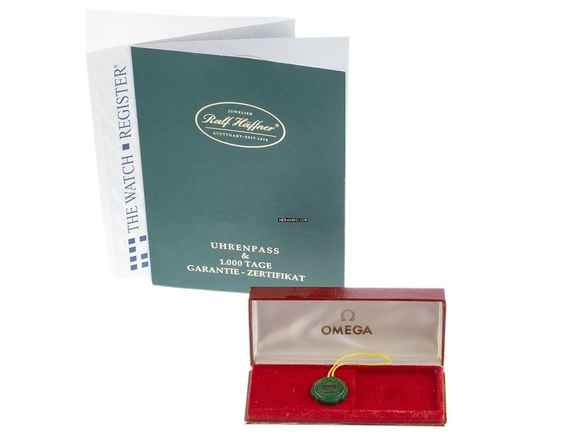  Omega Genevé Day-Date Ref.1660163 1978 original Box sehr gut Vintage Genevé Day-Date Automatic 