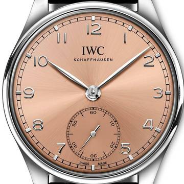  IWC Portugieser Automatik 40 Salmon Dial 40mm NEW FULL SET 