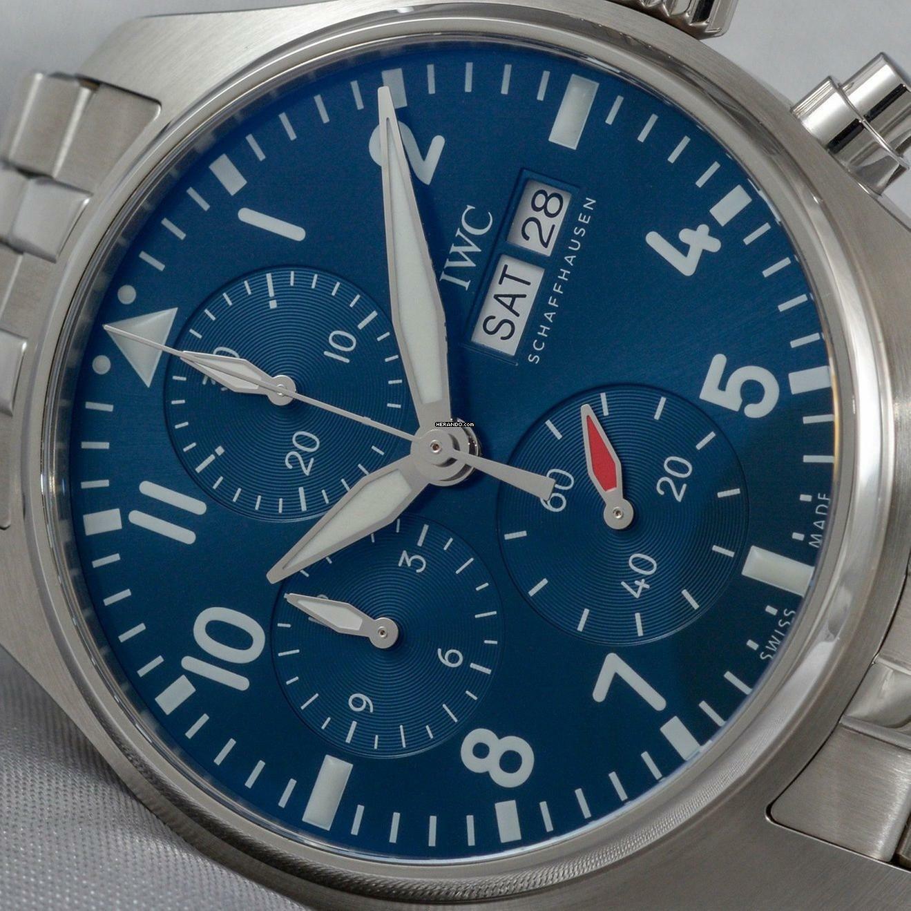  IWC Fliegeruhr Chronograph Pilot Chronograph NEW FULL SET 