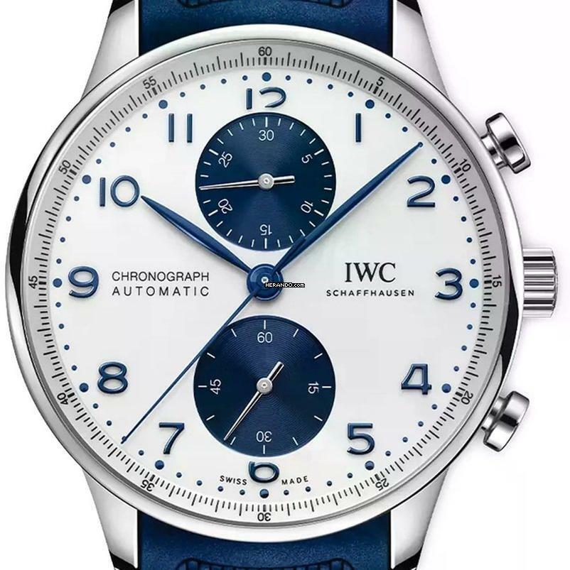 IWC Portugieser Chronograph, Portugieser Chronograph 2022 Edelstahl NEU VOLLSTÄNDIGES SET