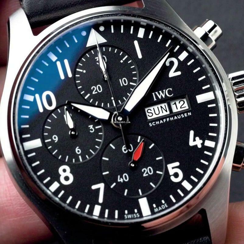 Reloj de piloto con cronógrafo IWC Fliegeruhr NUEVO SET COMPLETO