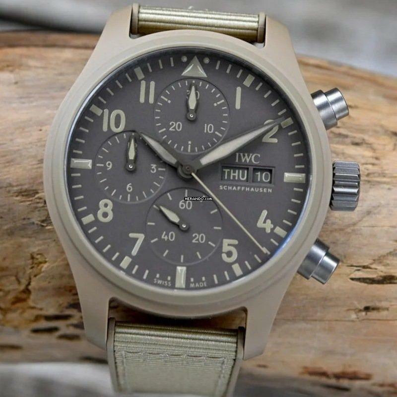  IWC Fliegeruhr Chronograph Top Gun 41 Top Gun Mojave Desert Watch Chronograph NEW FULL SET 