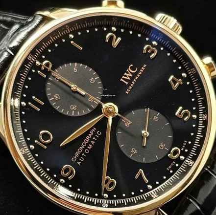 IWC Portugieser Chronograph Black НОВЫЙ ПОЛНЫЙ НАБОР