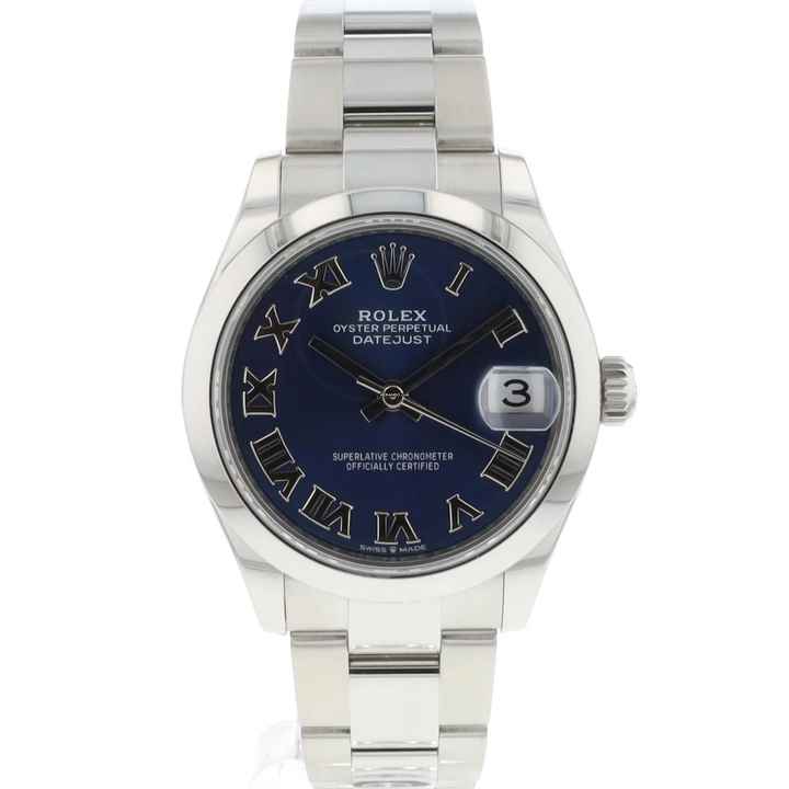  Rolex Datejust 31 Oyster Blue Roman Dial 