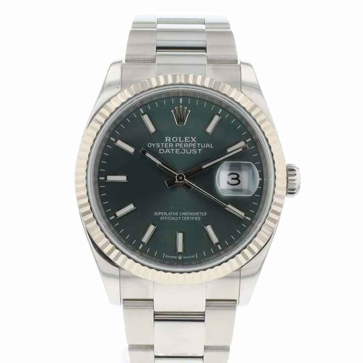  Rolex Datejust 36 Oyster Mint Green Dial 
