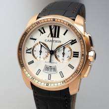 Thumbnail von Cartier Calibre de Cartier Chronograph W7100044 Rosegold 18k/750 B&P +Service
