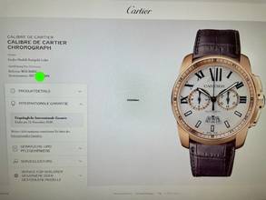 Thumbnail von Cartier Calibre de Cartier Chronograph W7100044 Rosegold 18k/750 B&P +Service