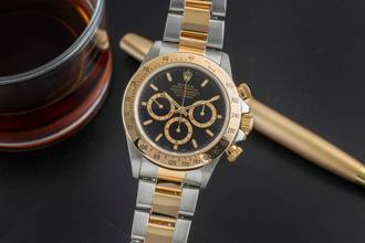 Thumbnail von Rolex Daytona Chronograph Stahl / Gold Automatik Ref.16523 Box & Papiere 1997