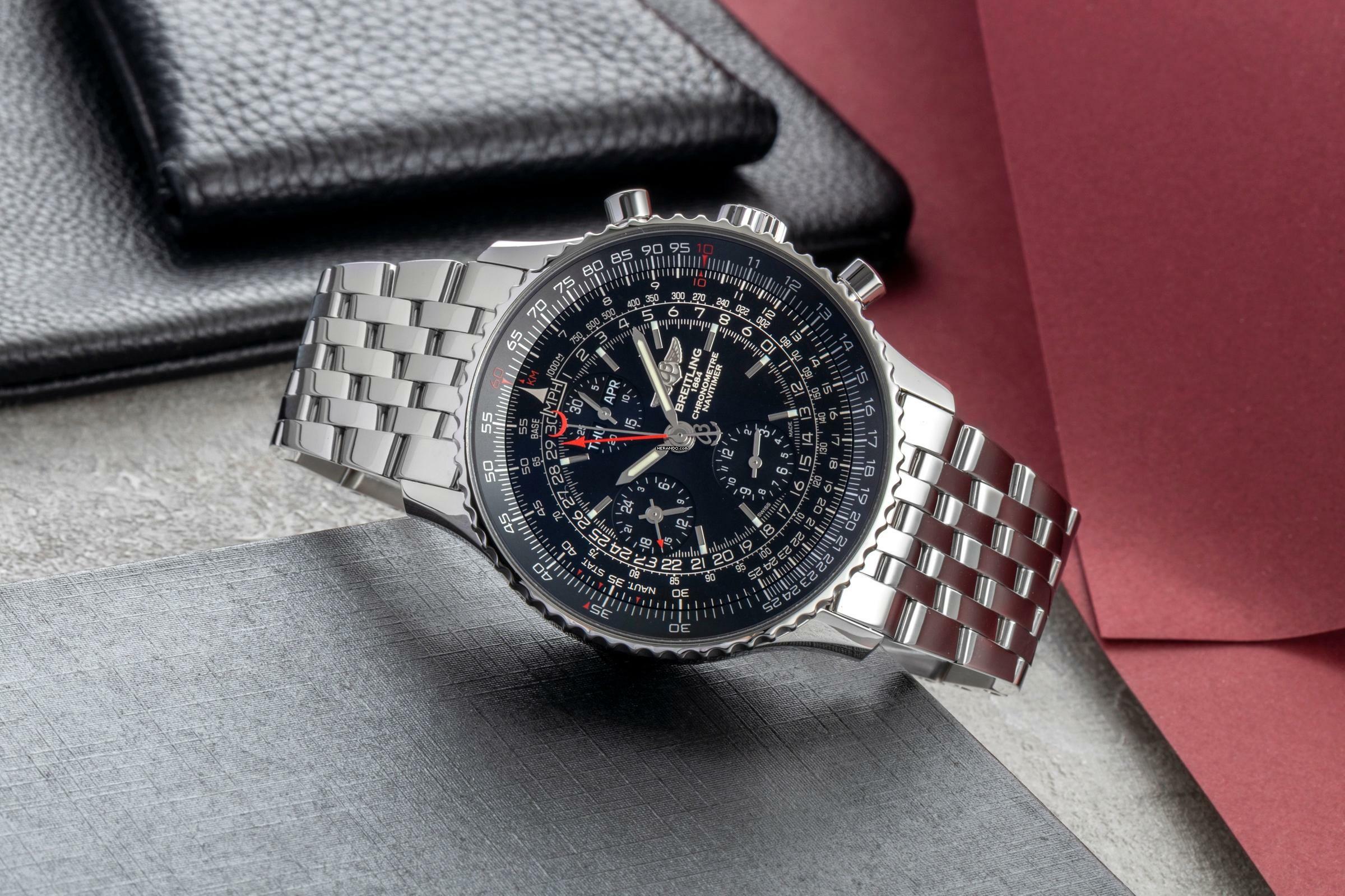 Thumbnail von Breitling Navitimer 46 Chronograph Automatik Limited Ref. A2135024/BE62 B&P 2016