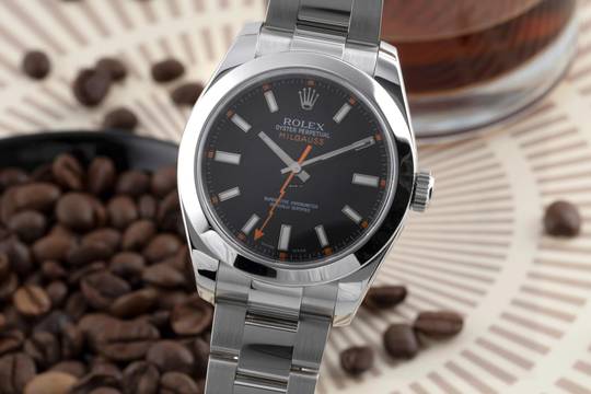  Rolex Milgauss Black Dial Stahl Automatik Herrenuhr Ref. 116400 V-Serie B&P 2009 