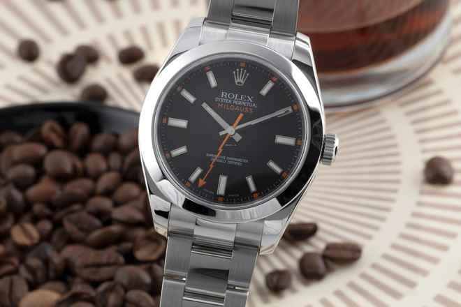  Rolex Milgauss Black Dial Stahl Automatik Herrenuhr Ref. 116400 V-Serie B&P 2009 