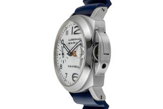 Thumbnail von パネライ ルミノール マリーナ オートマティック ホワイトダイヤル ステンレス メンズ腕時計 Ref. PAM00049