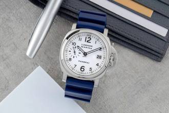 Thumbnail von パネライ ルミノール マリーナ オートマティック ホワイトダイヤル ステンレス メンズ腕時計 Ref. PAM00049