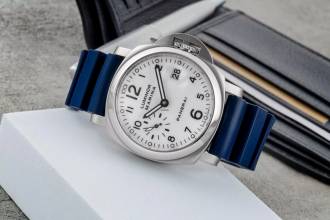 Thumbnail von パネライ ルミノール マリーナ オートマティック ホワイトダイヤル ステンレス メンズ腕時計 Ref. PAM00049