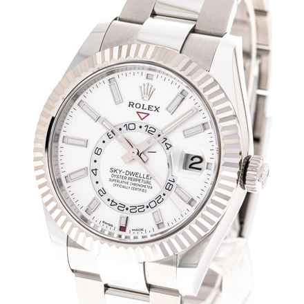 Rolex Sky-Dweller Oyster White 42 – 326934 – НОВЫЕ и Неиспользованные – 06/2021 Полный комплект Lc100