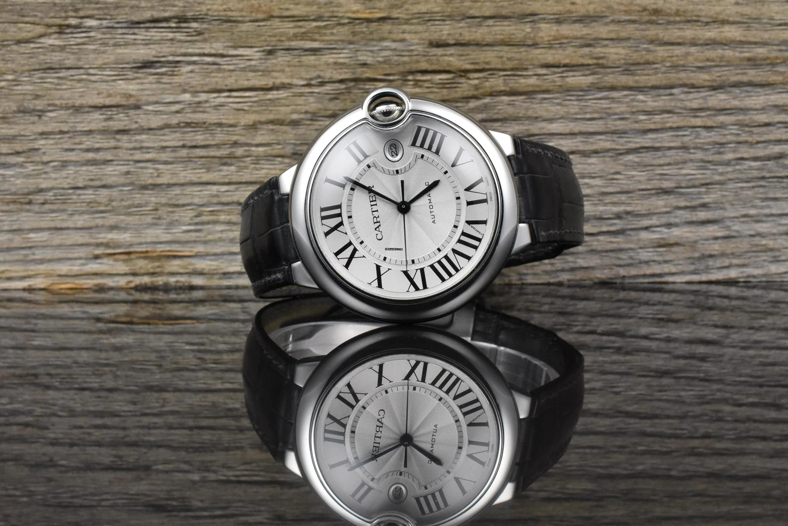  Cartier Ballon Bleu 42mm Automatic W69012Z4 / 3765 Stahl 