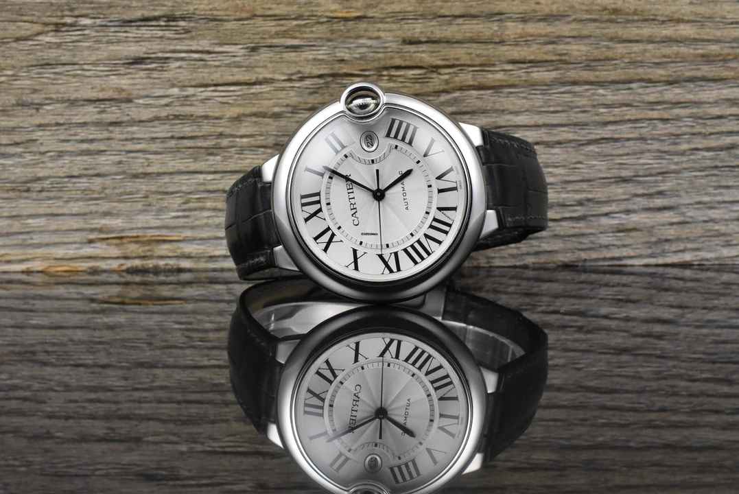  Cartier Ballon Bleu 42mm Automatic W69012Z4 / 3765 Stahl 