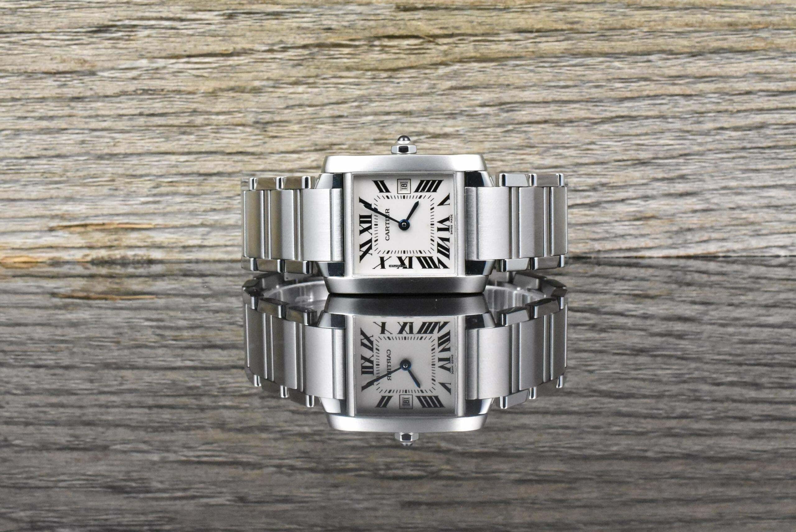  Cartier Tank Française Quarz 2465 Medium / Mide Size 