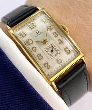 Thumbnail von Omega Classic Serviced Vintage Art Deco Tank 22 x 39mm Gold Plated
