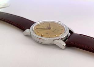 Thumbnail von Omega Seamaster Vintage ref 2759 Tropical Dial Calatrava FAT LUGS 2761