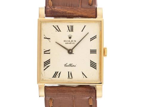  Rolex Cellini Ref.3996 1977 Box&Beschreibung sehr gut Vintage Cellini 18kt Gelbgold 