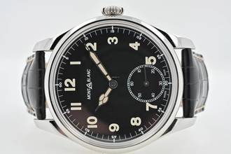 Thumbnail von Montblanc 1858 Pilots Watch Steel Black Dial Manual Wind 113860 Limited