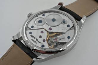 Thumbnail von Montblanc 1858 Pilots Watch Steel Black Dial Manual Wind 113860 Limited