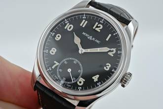 Thumbnail von Montblanc 1858 Pilots Watch Steel Black Dial Manual Wind 113860 Limited