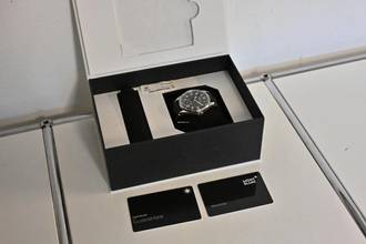 Thumbnail von Montblanc 1858 Pilots Watch Steel Black Dial Manual Wind 113860 Limited