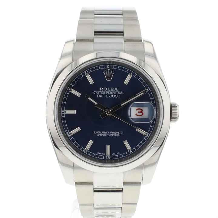  Rolex Datejust 36 Blue Roulette Dial 