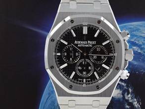 Thumbnail von Audemars Piguet Royal Oak Chronograph 26320st Black Chronograph 41mm Like New 2014