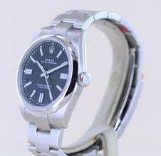 Thumbnail von Rolex Oyster Perpetual schwarz Dial Rehaut black 41mm 134300 B+P