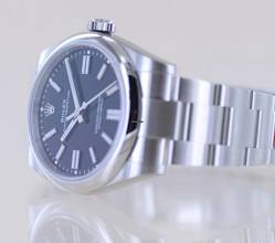 Thumbnail von Rolex Oyster Perpetual schwarz Dial Rehaut black 41mm 134300 B+P