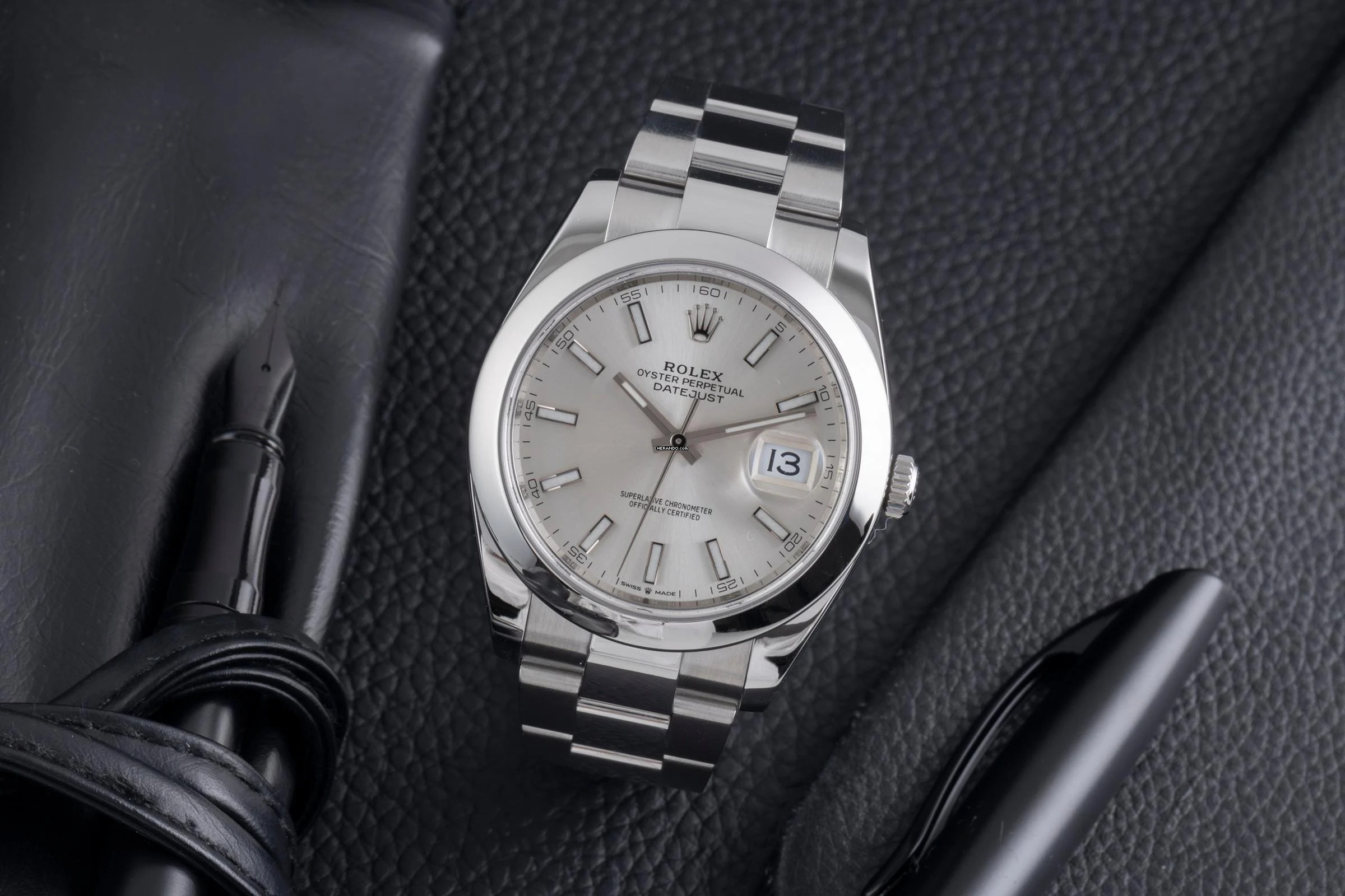 Rolex Datejust 41 Silver Dial Edelstahl Automatik Herrenuhr Ref. 126300