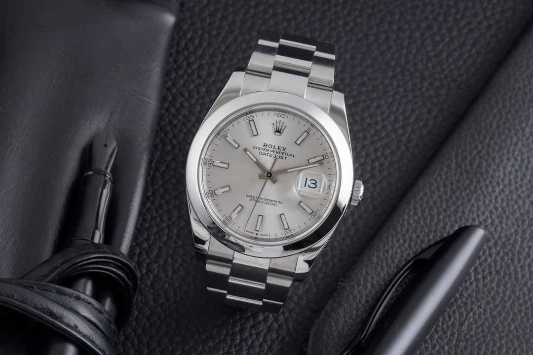  Rolex Datejust 41 Silver Dial Edelstahl Automatik Herrenuhr Ref. 126300 
